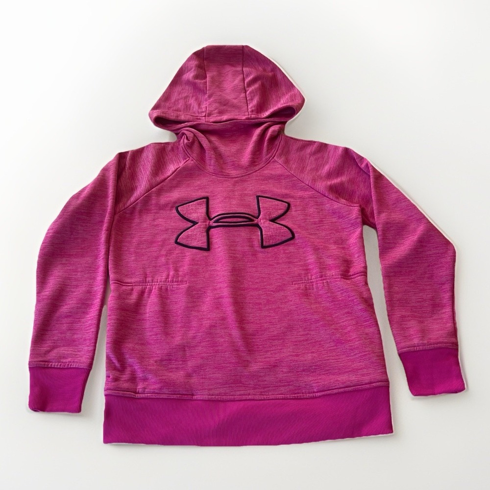 3/$25 Sale! Under Armour‎ Hoodie XS Pink Sweatshirt Pullover Loose Pockets Women